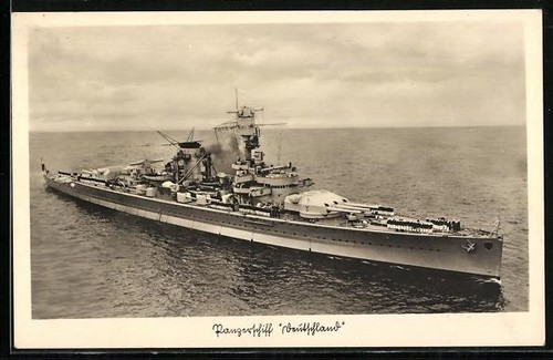 Panzerschiff deutschland - ak,