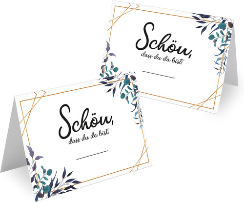 Tischkarten hochzeit - tischkarten,