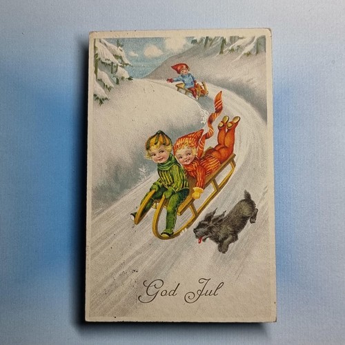 Frohe weihnachten postkarte - frohe,