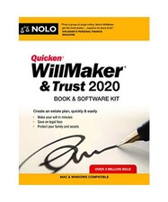 Quicken Willmaker & Trust 2020: Book & Software Kit, Editors Of Nolo