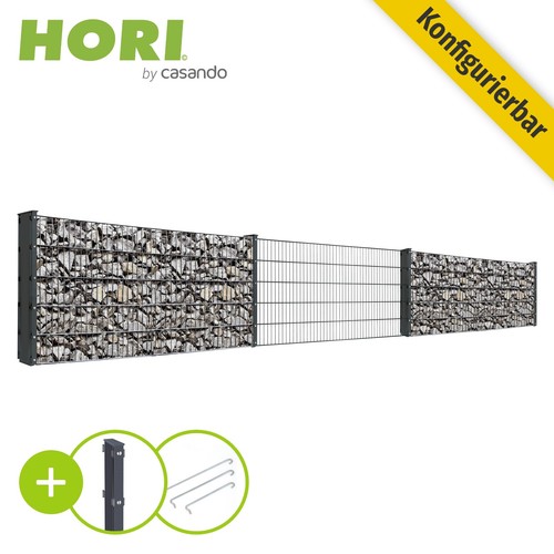 Hori gabionen zaun komplettset - hori,