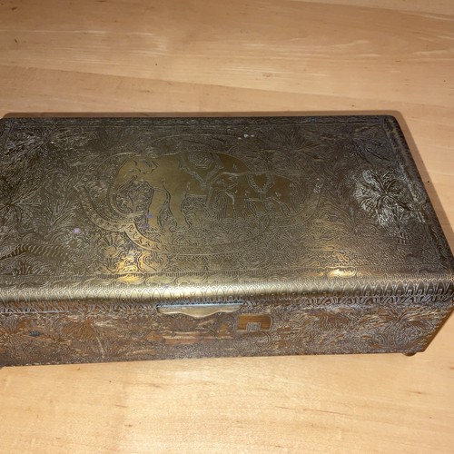 Messing kiste schatulle - kiste,