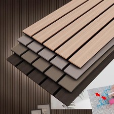 Selbstklebende Wandpaneele aus Holzlamellen mit 3D Tapete einfache 60/40x300cm