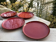 4 x Melitta Ceracron Vintage Keramik  Mittelteller Kuchen Dessert original 70er