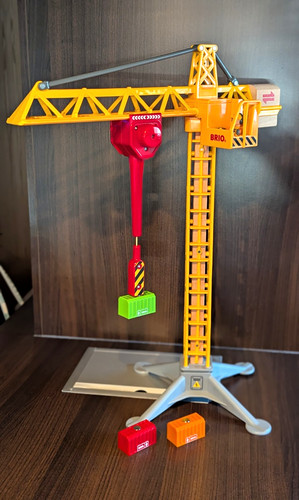 Brio spielzeug baukran gelb - brio,