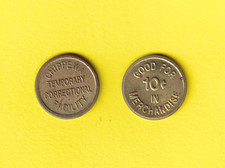 (Nr. 348 ) USA Gefängnisgeld, Chippewa, 10 Cent