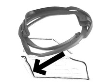 Linke Türdichtung f. Mercedes