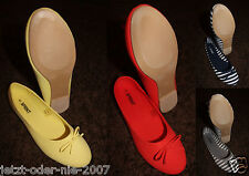 Damen Schuhe Ballerinas Slipper Ballerina Sommer Leinen Flats Gr 36-41