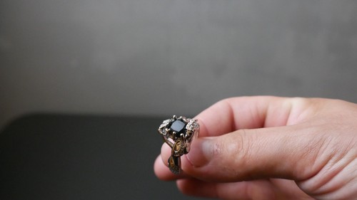 Sterling silber schwarzer - silber, onyx