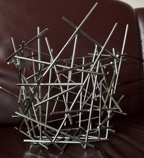 Alessi Blow Up Obstkorb Zitrusfrüchtekorb INOX 18/10 Edelstahl 2004 Höhe 30 cm 