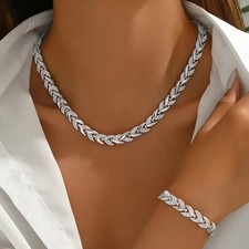 🌹 Schmuckset Damen silber