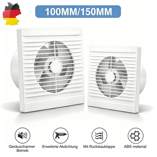 Badlüfter leise ø100mm abs - badlüfter,