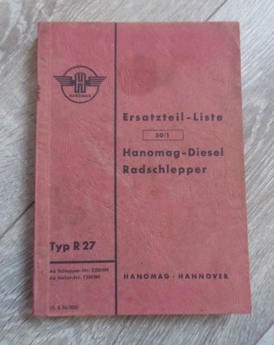 Hanomag schlepper r27 - hanomag,