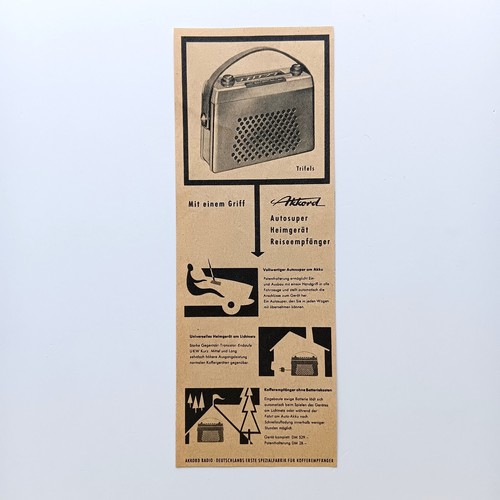 1958 akkord radio trifels - 1958,