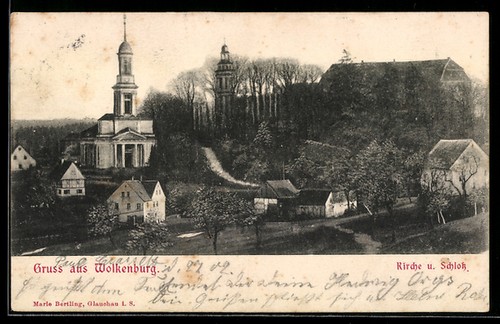 Wolkenburg kirche schloss - wolkenburg,,