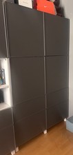 IKEA BESTA Korpus weiß- Türen anthrazit 195x120x40cm