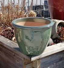 Neu ! Blumentopf grün