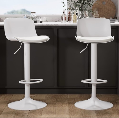 Barhocker 2er set - set, weiß