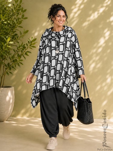 Lagenlook pullover shirt - lagenlook,