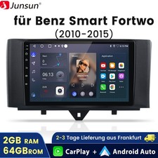 2+64GB Android 14 Carplay Für Smart Fortwo 451 2010-2015 Autoradio GPS Navi DAB+