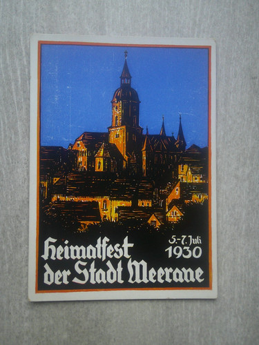 Meerane heimatfest werdau - ak,