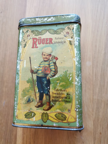 Alte blechdose kakao rüger - alte,