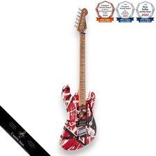 EVH Striped Series Frankenstein Frankie Red with Black Stripes Relic Gitarre Neu