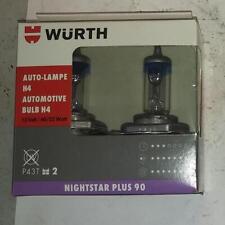 1 Satz (2 stück) Würth Auto-Lampe Nightstar plus 90 12V 60/55W H4 Halogenlampe  