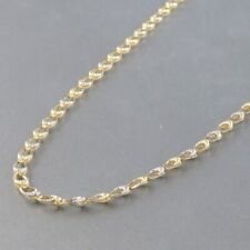 Halskette Kette ca. 50 cm 585/14k Gelbgold - Weißgold rhodiniert NEU -003