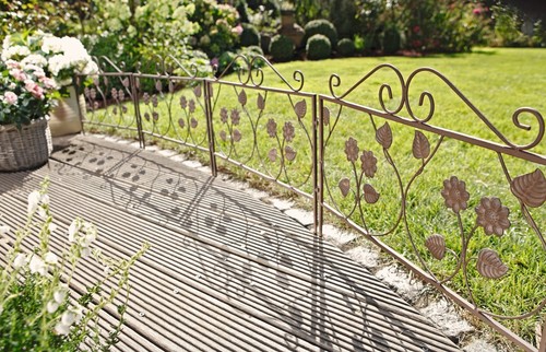 Metall garten steckzaun - metall,