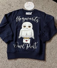 Harry Potter Mädchen Pullover mit Eule Hedwig dunkelblau in Größe 116 *NEU*