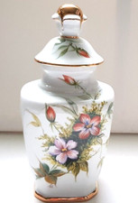 Deckel Vase Italien Hibiskus