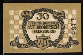 Notgeld flensburg 1920 30 - notgeld, 1920,