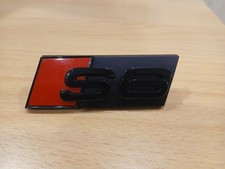 Original Audi S6 Schriftzug Emblem Logo für Kühlergrill schwarz 4K0071805