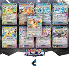 Evoli Entwicklungen Bundle 9 Karten DE NM Prismatische Entwicklungen Pokemon TCG