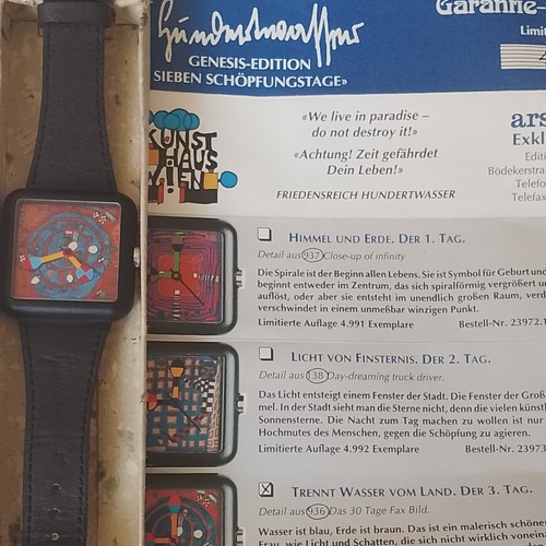 Hundertwasser uhr der - 3., tag"
