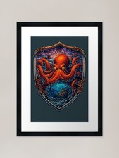 Oktopus Sonnenuntergang Design
