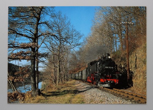 Postkarte dampflok 099 753 - -,