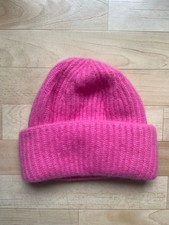 C&A Kaschmirmütze / Mütze / Beanie aus 100% Kaschmir | Hot Barbie Pink | Neu