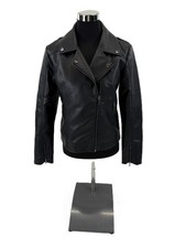 Gina Benotti Damen Kunstlederjacke Gr. 38 schwarz Jacke Bikerjacke