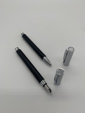 FABER CASTELL Schreibset Füllfederhalter Füller M Rollerball AMBITION schwarz