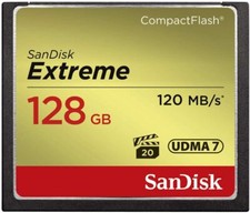 SanDisk Extreme CompactFlash Speicherkarte 128GB (85MB/s, 120MB/s)