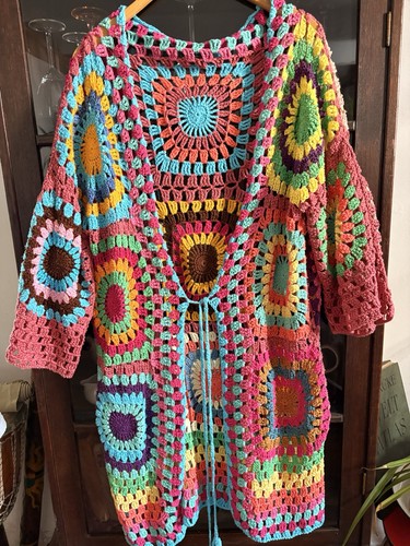 Granny square jacke - square, hippie