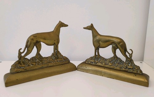 Paar messing windhund - paar,