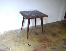 Mid Century Couchtisch Vintage 50er Beistelltisch Rockabilly Tisch Retro Fliesen