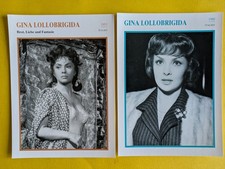GINA LOLLOBRIGIDA / 2 Filmstar