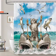 Lustiger Katzen Duschvorhang