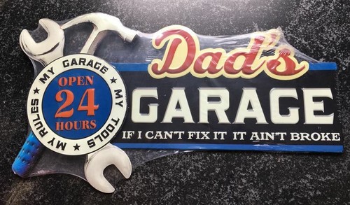 Xxl blechschild dads - xxl, garage
