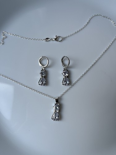 Schmuckset silber 925 weiß