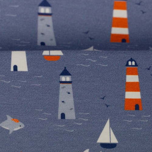 Jersey mittelblau maritim - jersey,